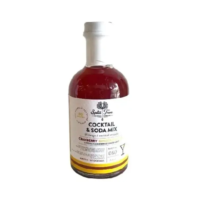 Split Tree Cocktail Co. Cranberry Ginger Cordial