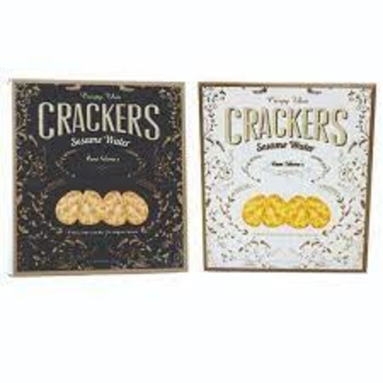 Aunt Gloria's Sesame Crackers Blk/White