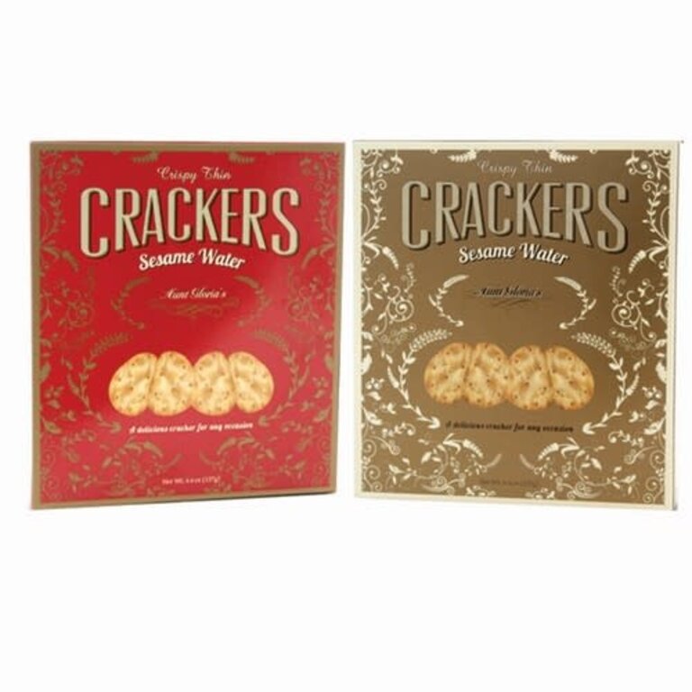 Aunt Gloria's Sesame Crackers Gold/Red