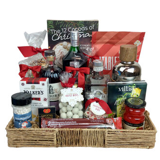 Custom Holiday Cocktail Basket L Custom Holiday Cocktail Basket L