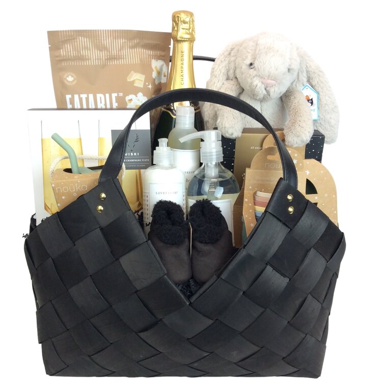 Pop The Champagne! Baby Basket