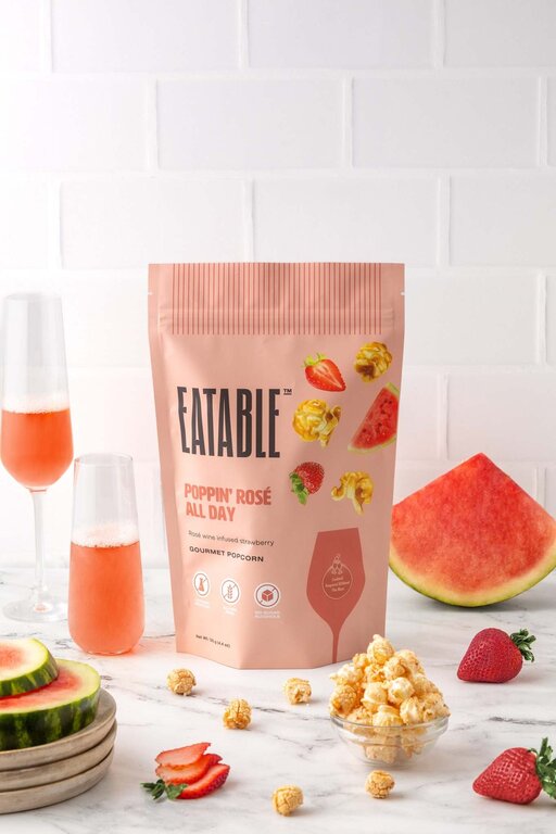 Eatable Foods Inc. Gourmet Popcorn - Poppin Rose All Day