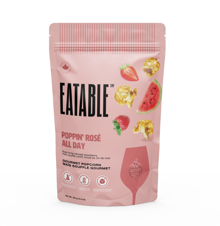 Eatable Foods Inc. Gourmet Popcorn - Poppin Rose All Day