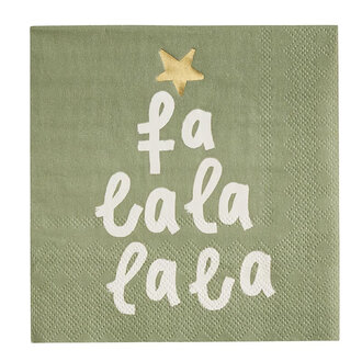 Santa Barbara Design Studios Cocktail Napkin - Fa La La La La Santa Barbara Design Studios Cocktail Napkin - Fa La La La La