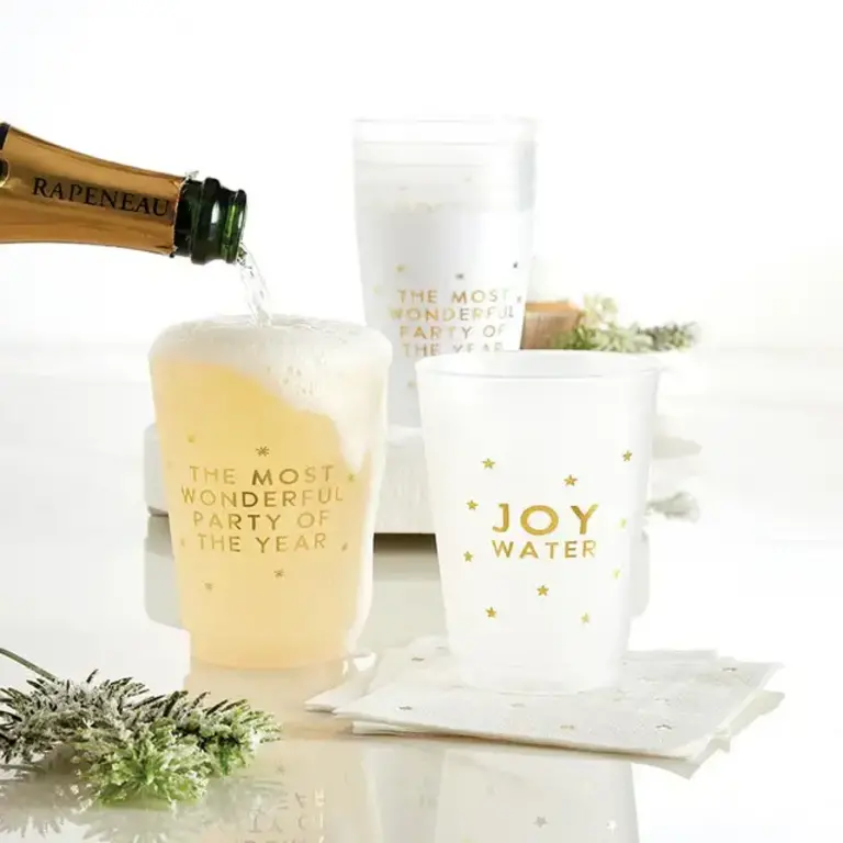 Santa Barbara Design Studios Frosted Cups - The Most Wonderful Party Of The Year 6pk