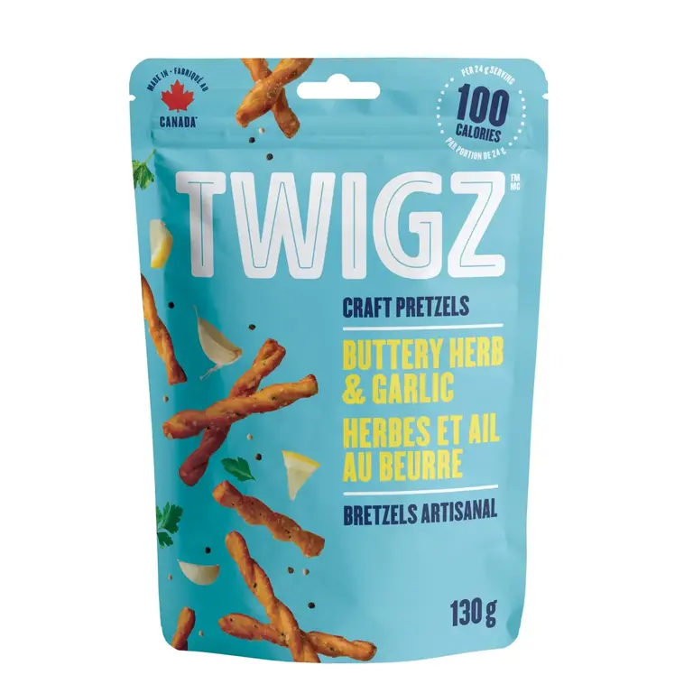 Twigz Pretzels Twigz - Buttery Herb & Garlic