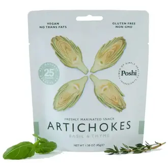 Poshi Snacks Basil & Thyme Artichokes Poshi Snacks Basil & Thyme Artichokes