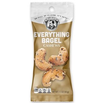 Pear's Snacks Everything Bagel Cashews 43g Pear's Snacks Everything Bagel Cashews 43g