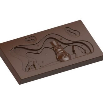 Snowman Scene Chocolate Bar Snowman Scene Chocolate Bar