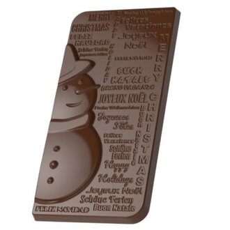 Snowman Merry Christmas Chocolate Bar Snowman Merry Christmas Chocolate Bar