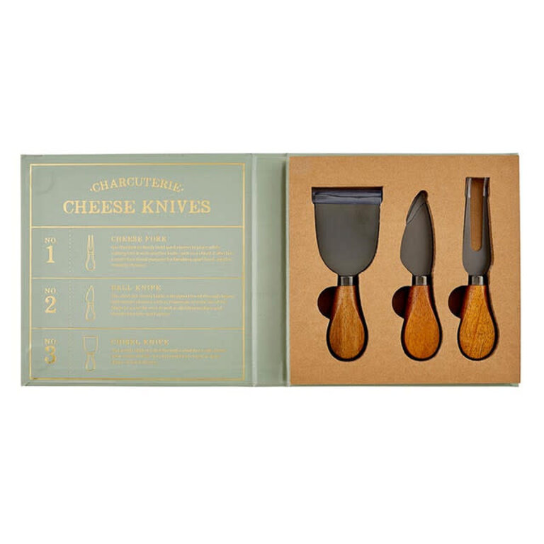 Santa Barbara Design Studios Wood Handle Cheese Knives ( 3 Set)