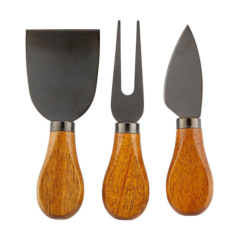 Santa Barbara Design Studios Wood Handle Cheese Knives ( 3 Set)