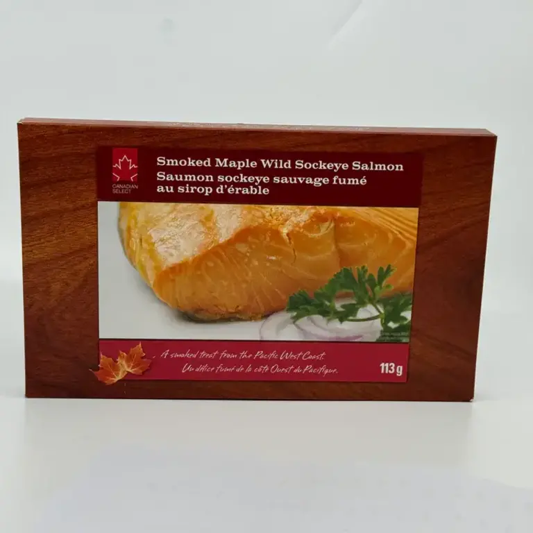 Canadian Select Enterprises ltd. 4oz Smocked Maple Wild Sockeye Salmon - Box