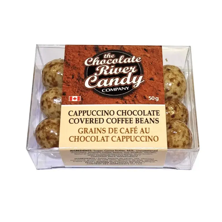 The Chocolate River Candy Company Chocolate Covered Coffee Beans - Cappuccino