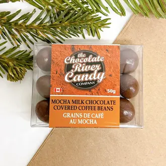 The Chocolate River Candy Company Milk Chocolate Covered Coffee Beans - Mocha