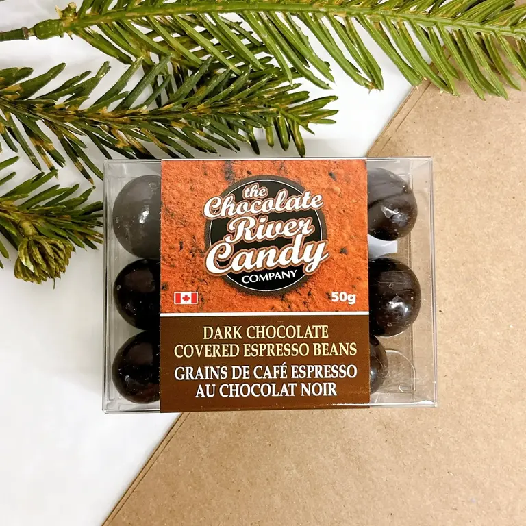 The Chocolate River Candy Company Dark Chocolate Covered Espresso Beans