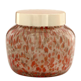 47th & Main Red Gold Lid Candle