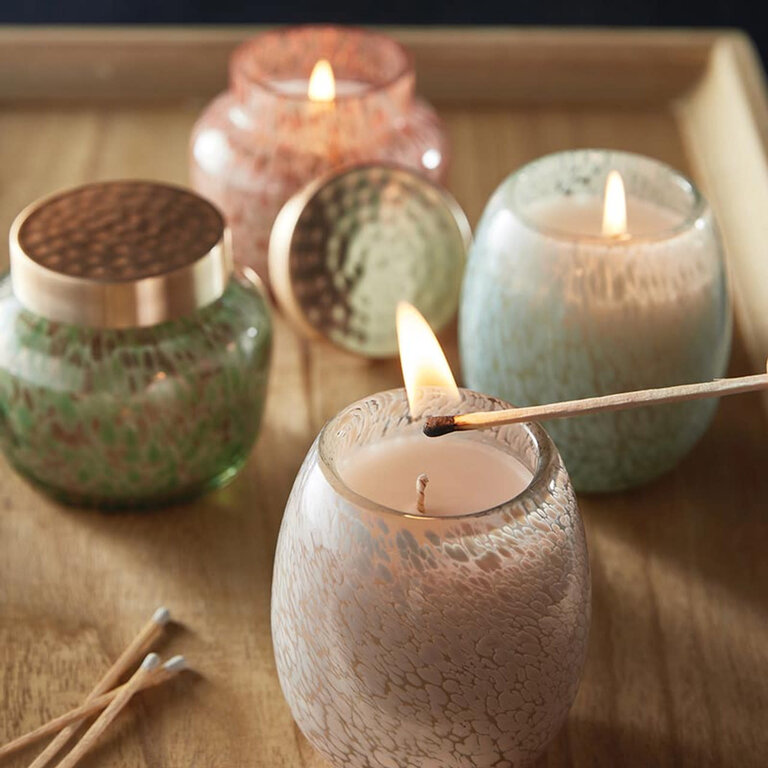 47th & Main Red Gold Lid Candle