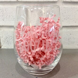 Birthday Boozin’ Stemless Wine Glass