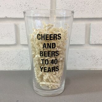 Cheers to 40 years Pint Glass
