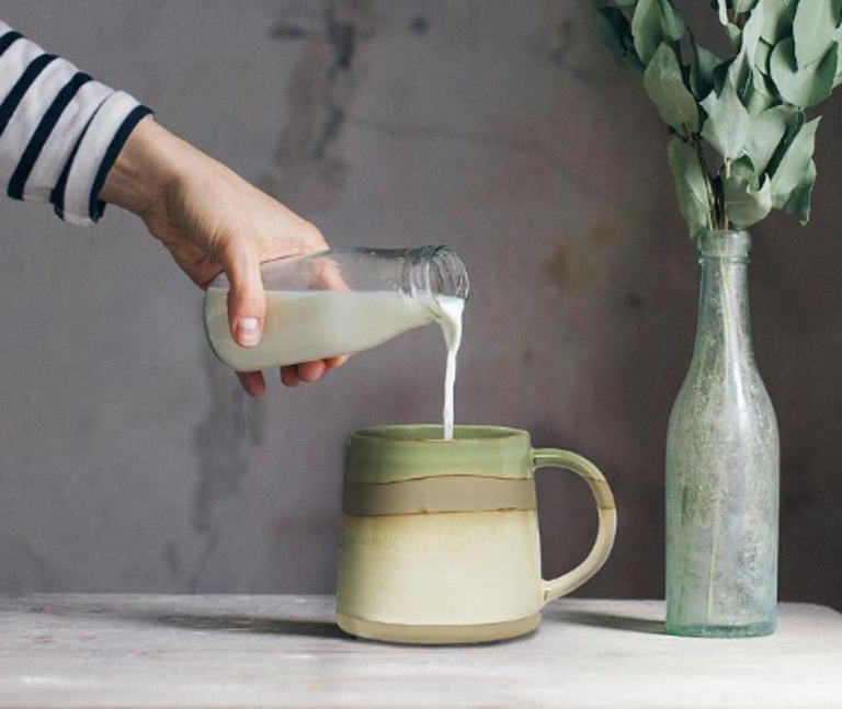 Abbott Green/White Rustic Style Mug