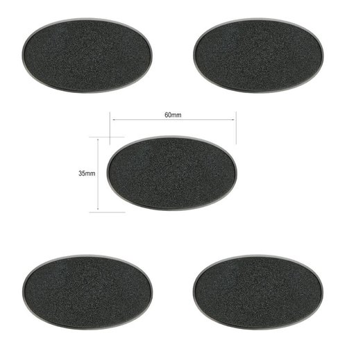 60x35mm Oval Bases
