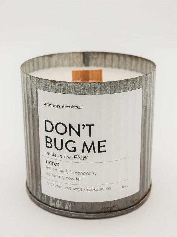 Anchored Northwest Don't Bug Me 10oz Citronella Candle