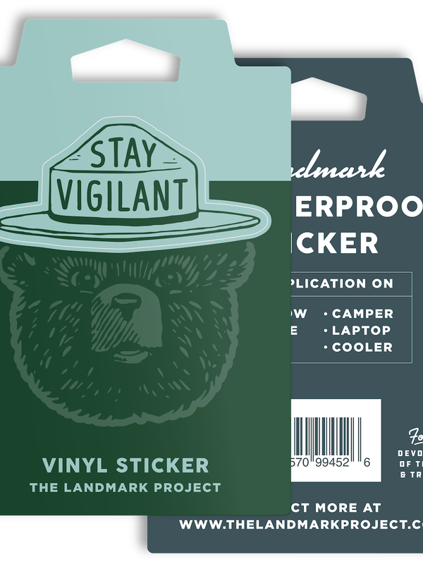 The Landmark Project Stay Vigilant Sticker