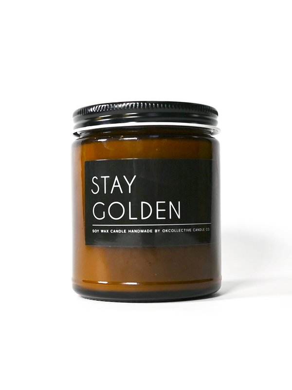 OK Collective Stay Golden 8oz Candle