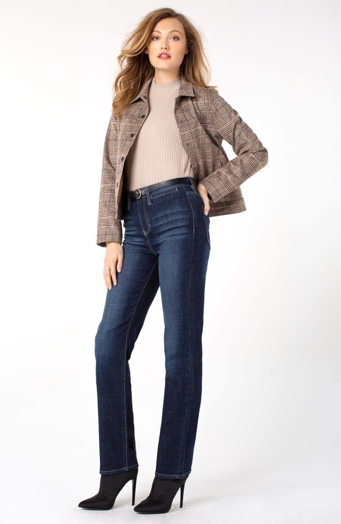 Hi-Rise Sadie Straight W/Welt Pockets