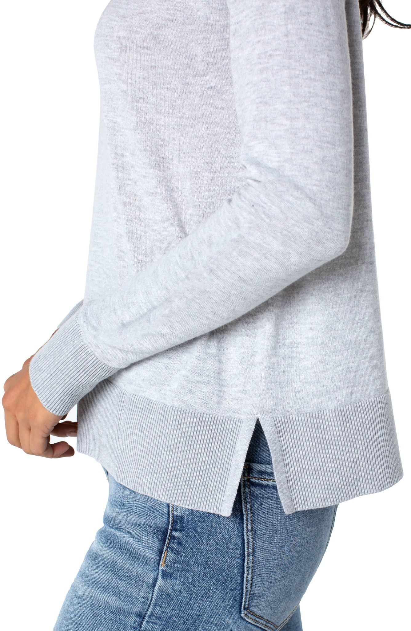 Raglan Sweater With Side Slits