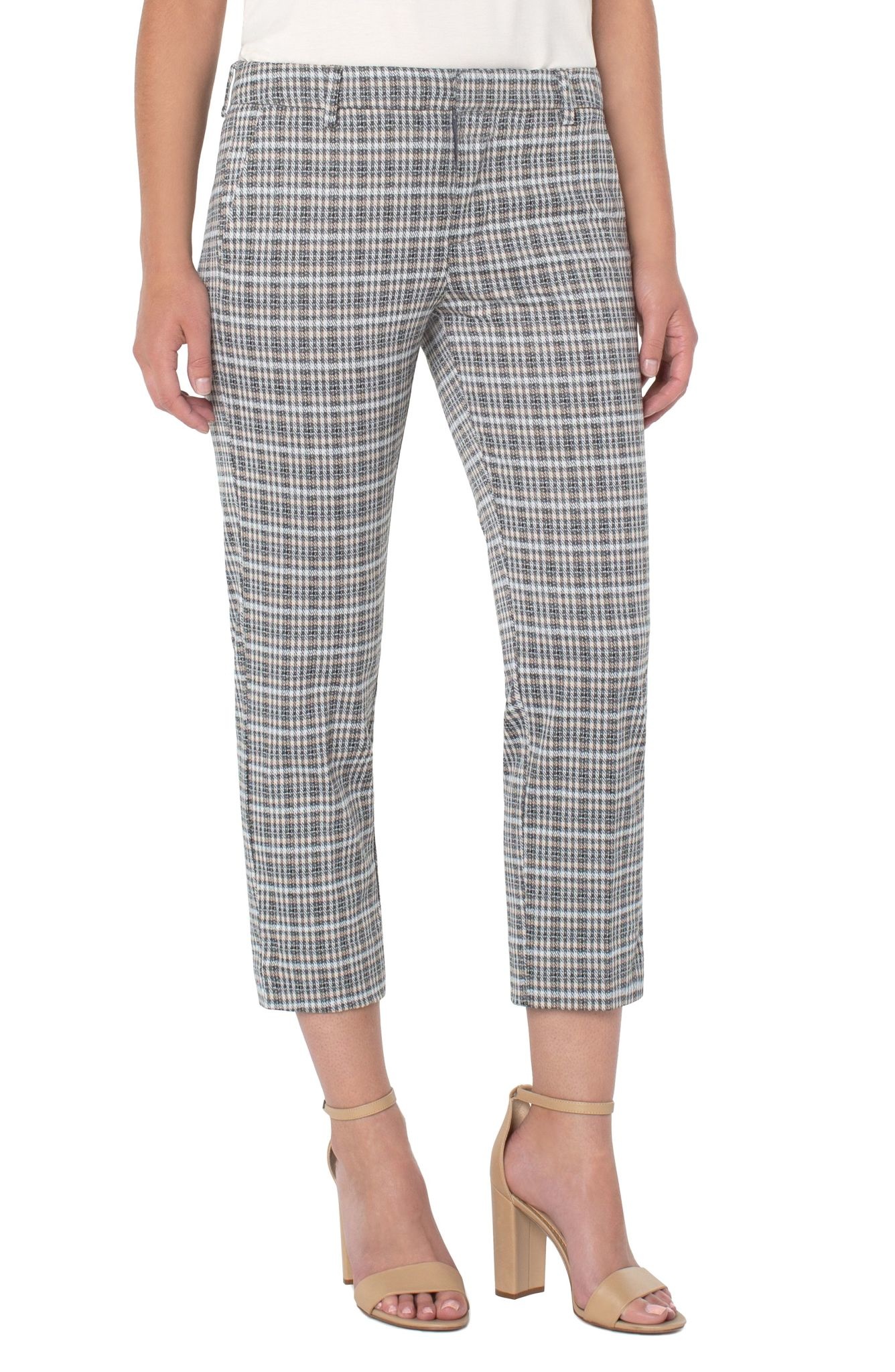 Kelsey Knit Trouser With Slit 25" Inseam