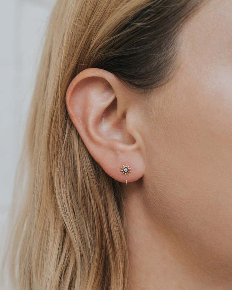 JaxKelly Icon Huggies Earrings Sun