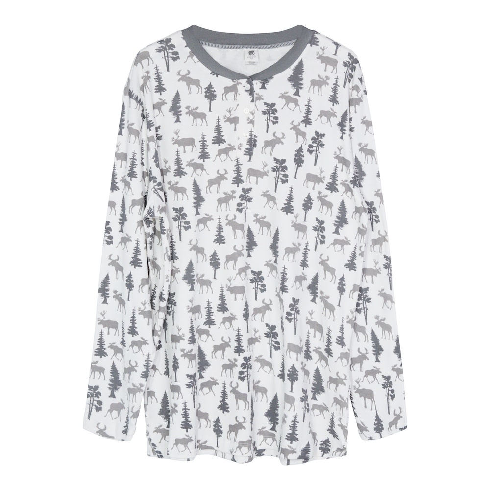 Henley Moose Pajama Top