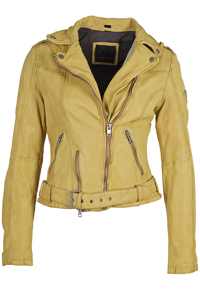 Mauritius Wild 2 Leather Jacket - Butter Women's