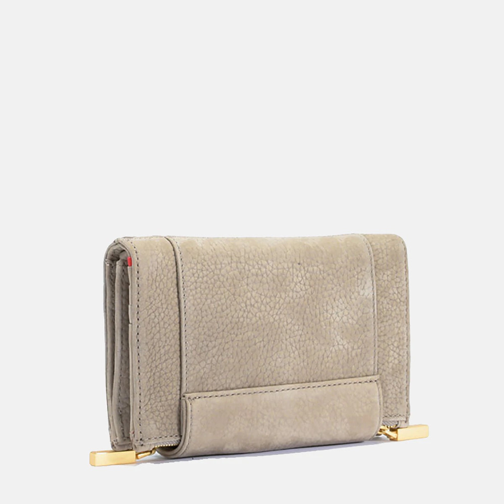 Levy Grey Natural/Brushed Gold Crossbody