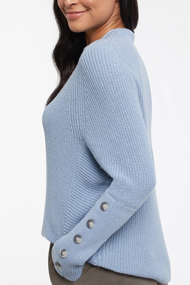 Dolman Sweater W/Button Sleeves