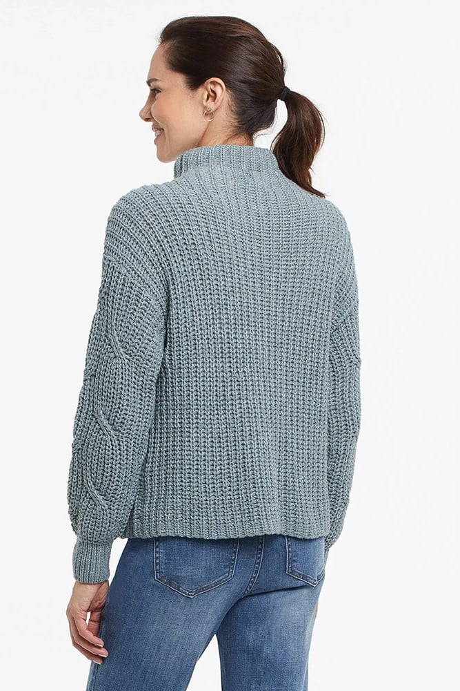 Mock Neck Oversized Sweater