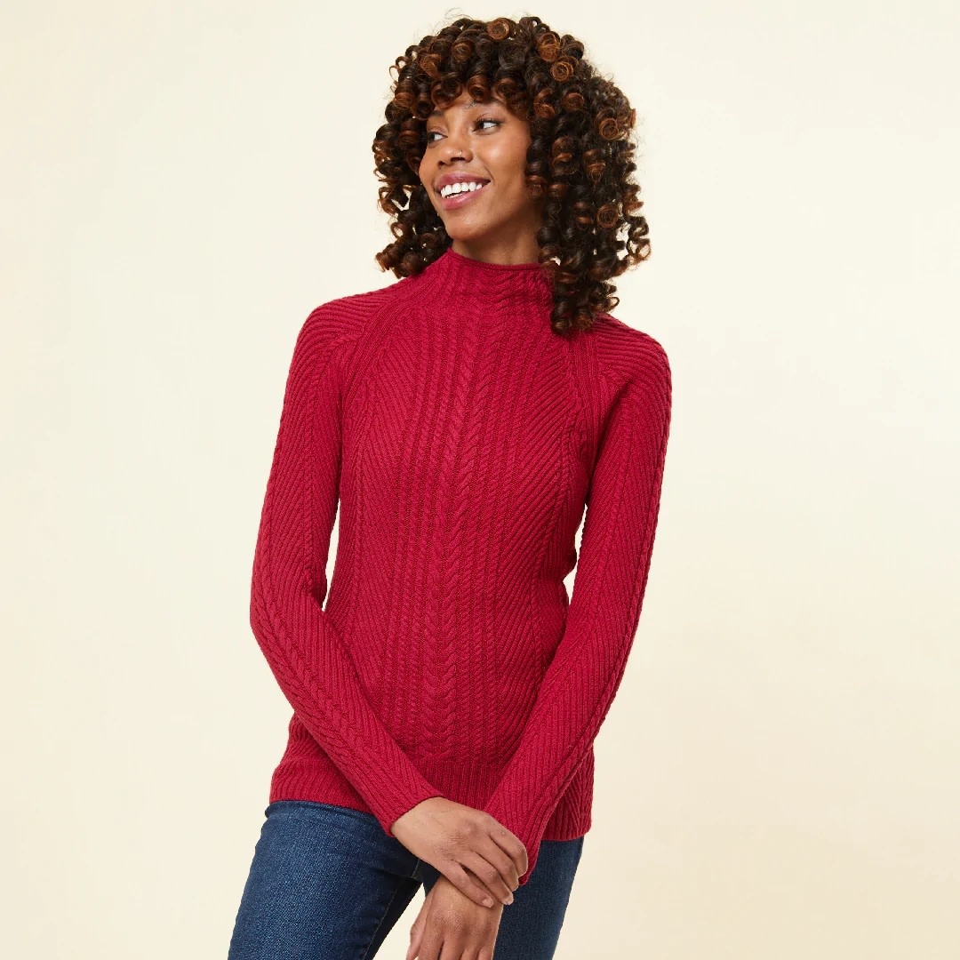 Melodie Mock Neck Sweater