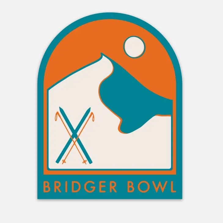 Bridger Bowl Ski Sticker