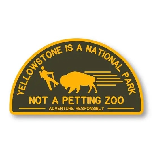 Not a Petting Zoo Sticker