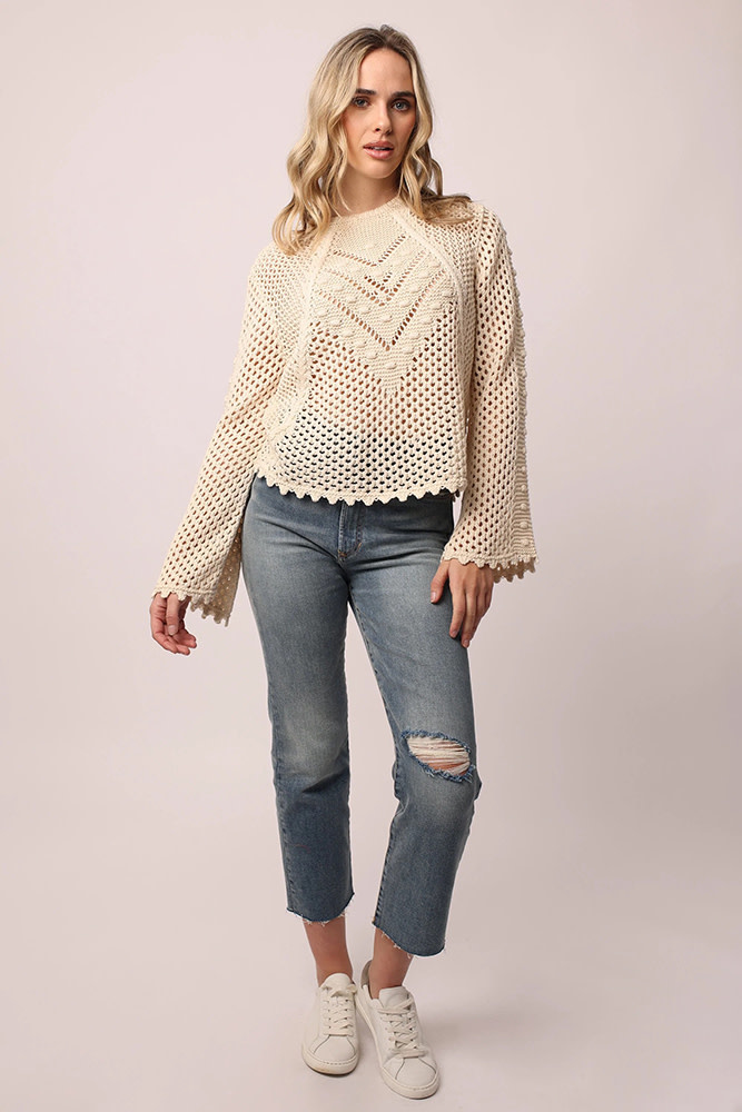 Meryl Long Sleeve Knitted Sweater