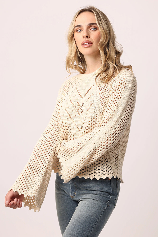 Meryl Long Sleeve Knitted Sweater