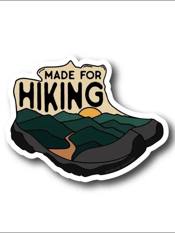 Adventure Responsibly Made for Hiking Sticker