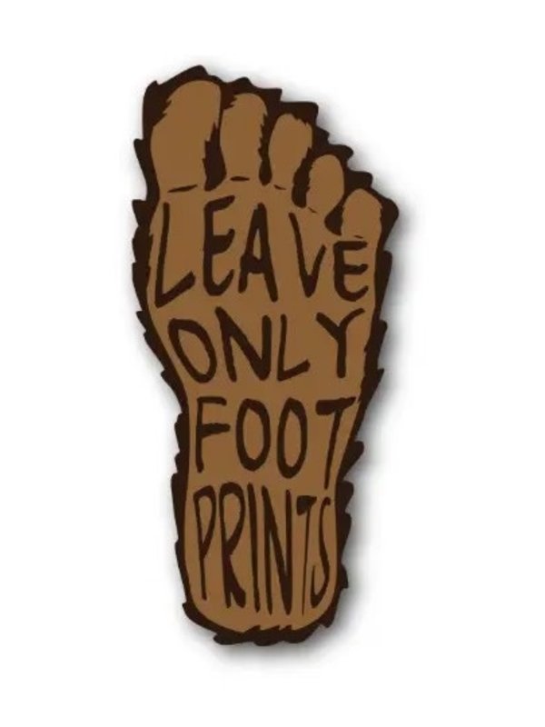 Adventure Responsibly Leave Only Footprints Sticker