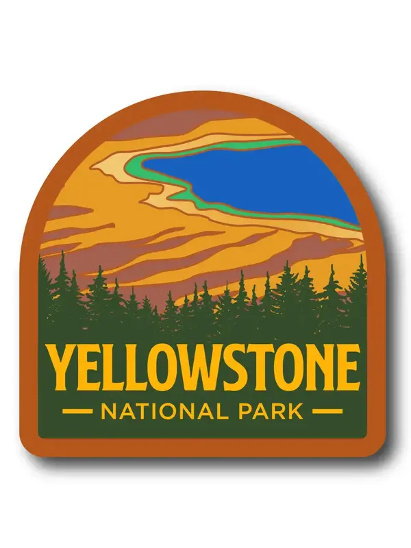 Adventure Responsibly Yellowstone National Park Grand Prismatic Sticker
