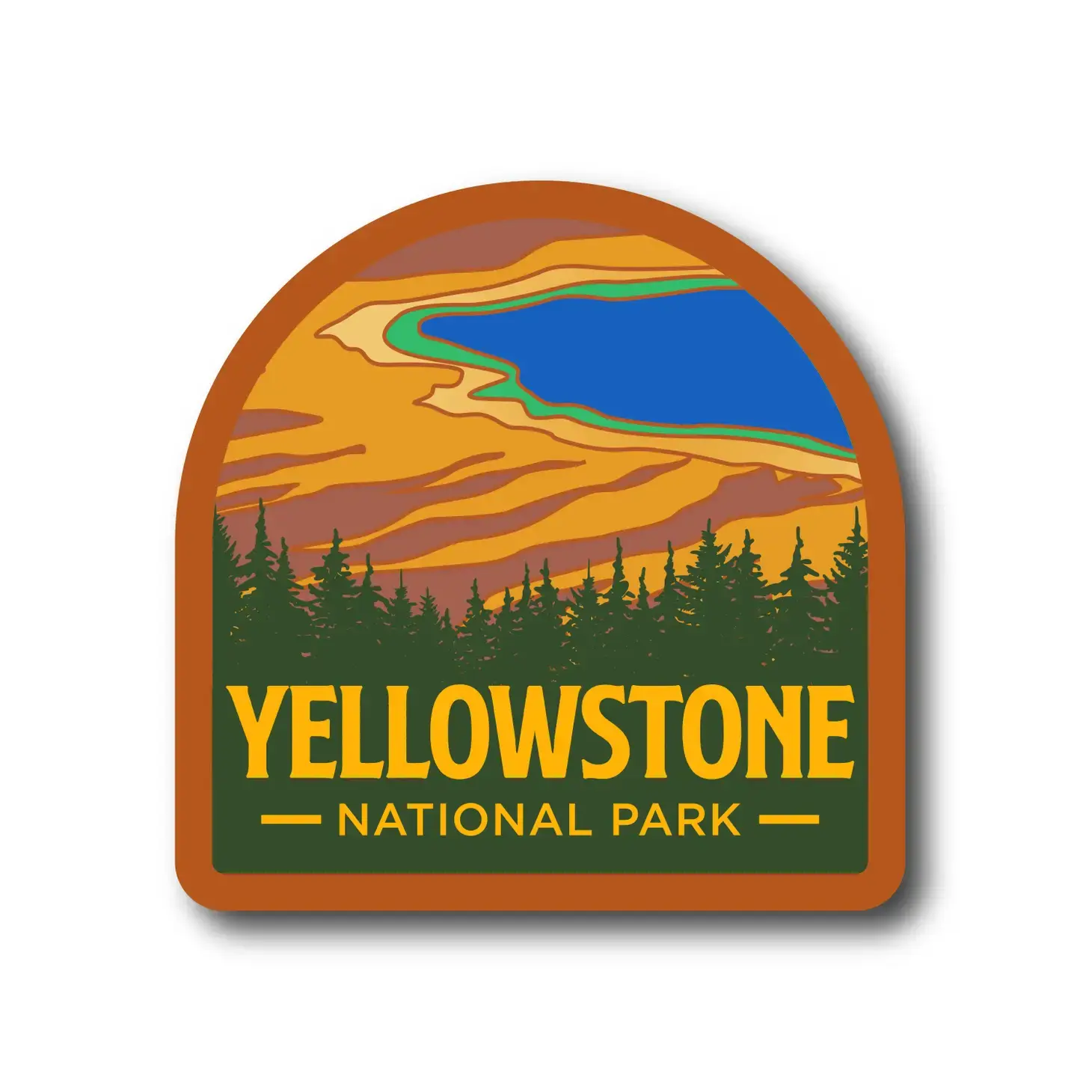 Yellowstone National Park Grand Prismatic Sticker