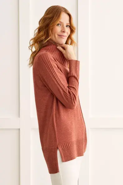 Long Sleeve Cowl Neck Sweater