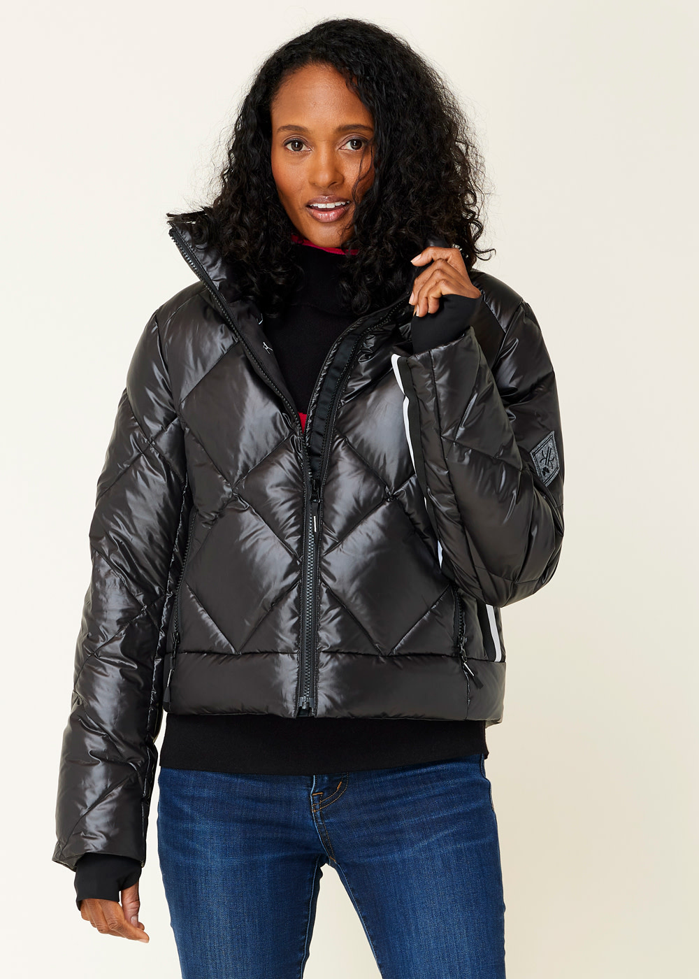 Good Quality Women Padding Jacket Winter Girls Quilted Coat with Real Fur  Hood Women Custom Black Shiny Puffer Jacket - China Puffer Jacket and  Quilted Coat price