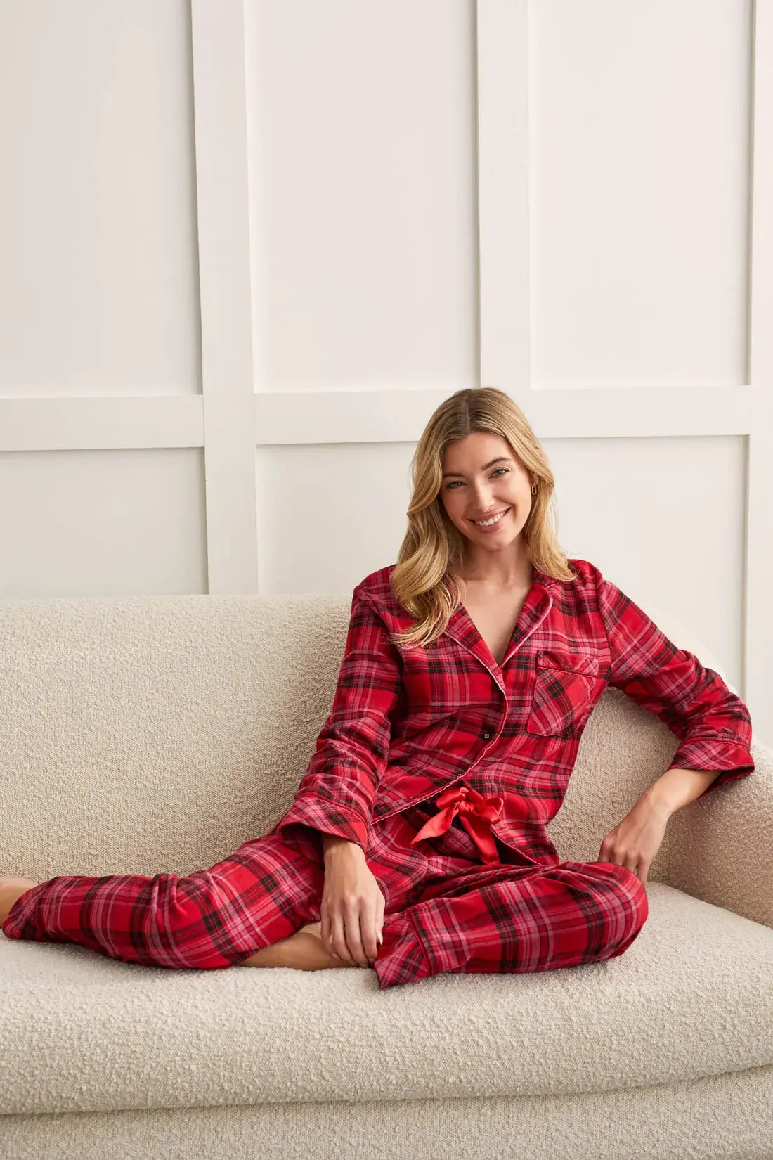 Soft Flannel 2 Piece Pajama Set